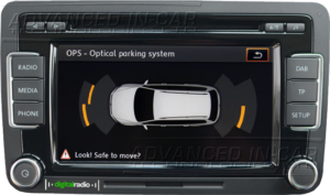 Volkswagen RCD 510 - Optical Parking Sensor System (Optional Extra)