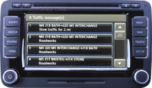 Volkswagen RNS 510 Navigation - Traffic